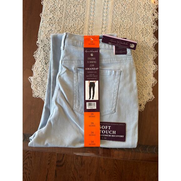 Gloria Vanderbilt Amanda Jeans SIze 16 NEW - Picture 1 of 9